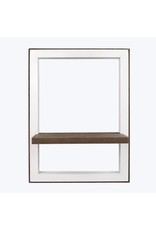 20889 WOOD FRAMED WALL SHELF