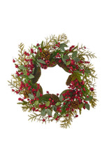 W4106651 26" CRABAPPLE/PINECONE/BERRY WREATH