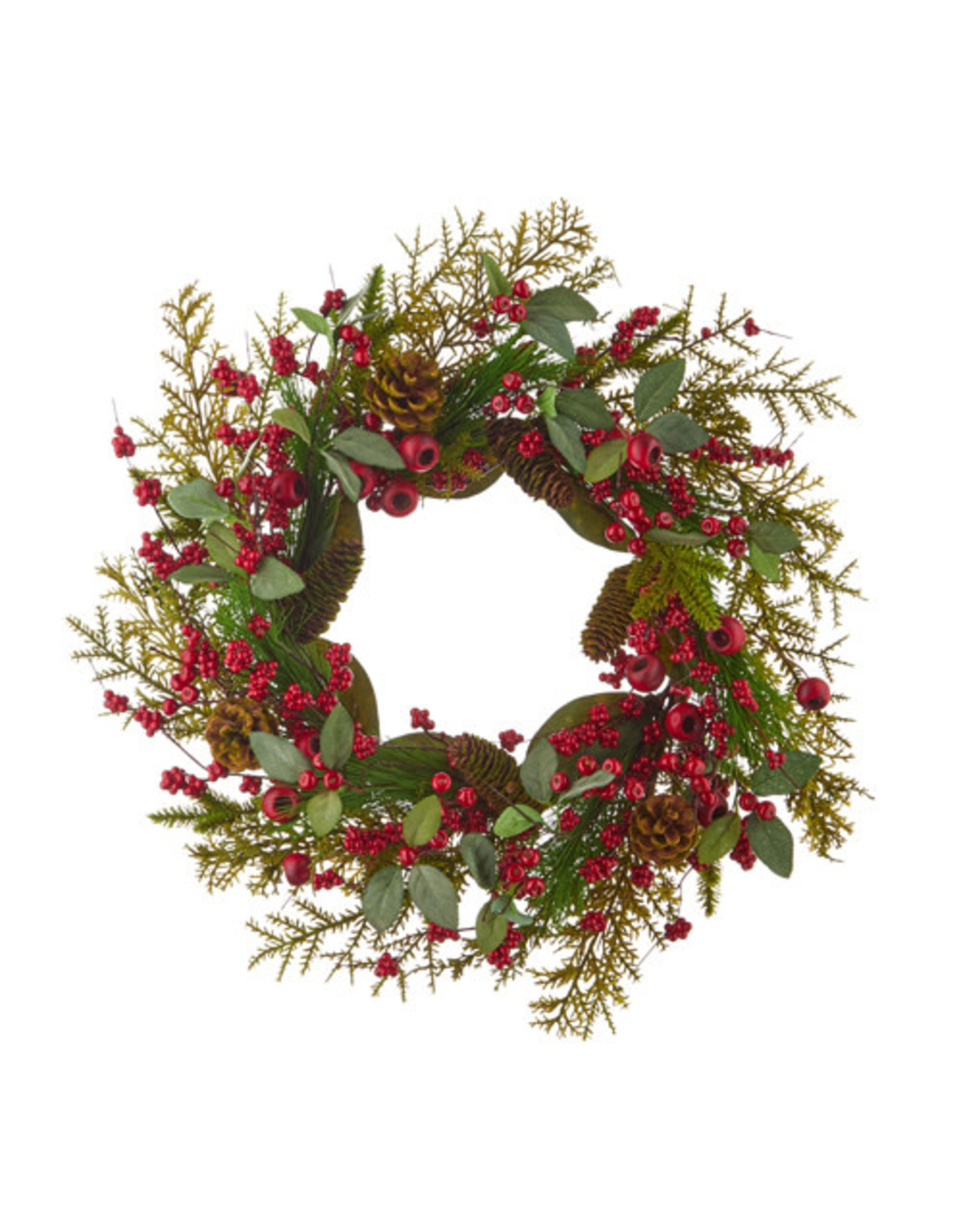 W4106651 26" CRABAPPLE/PINECONE/BERRY WREATH