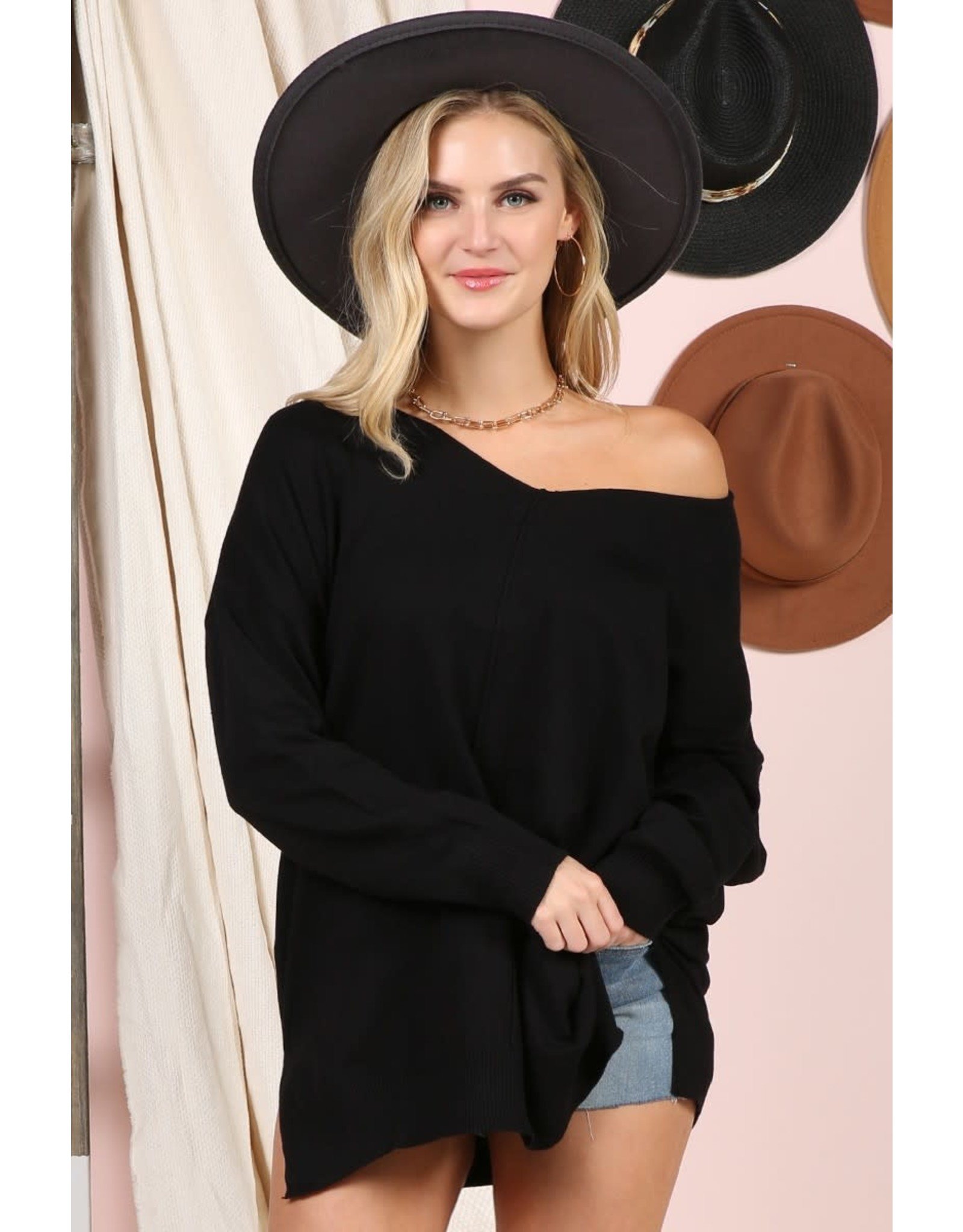 CWOSWL058 VNK Tunic Sweater