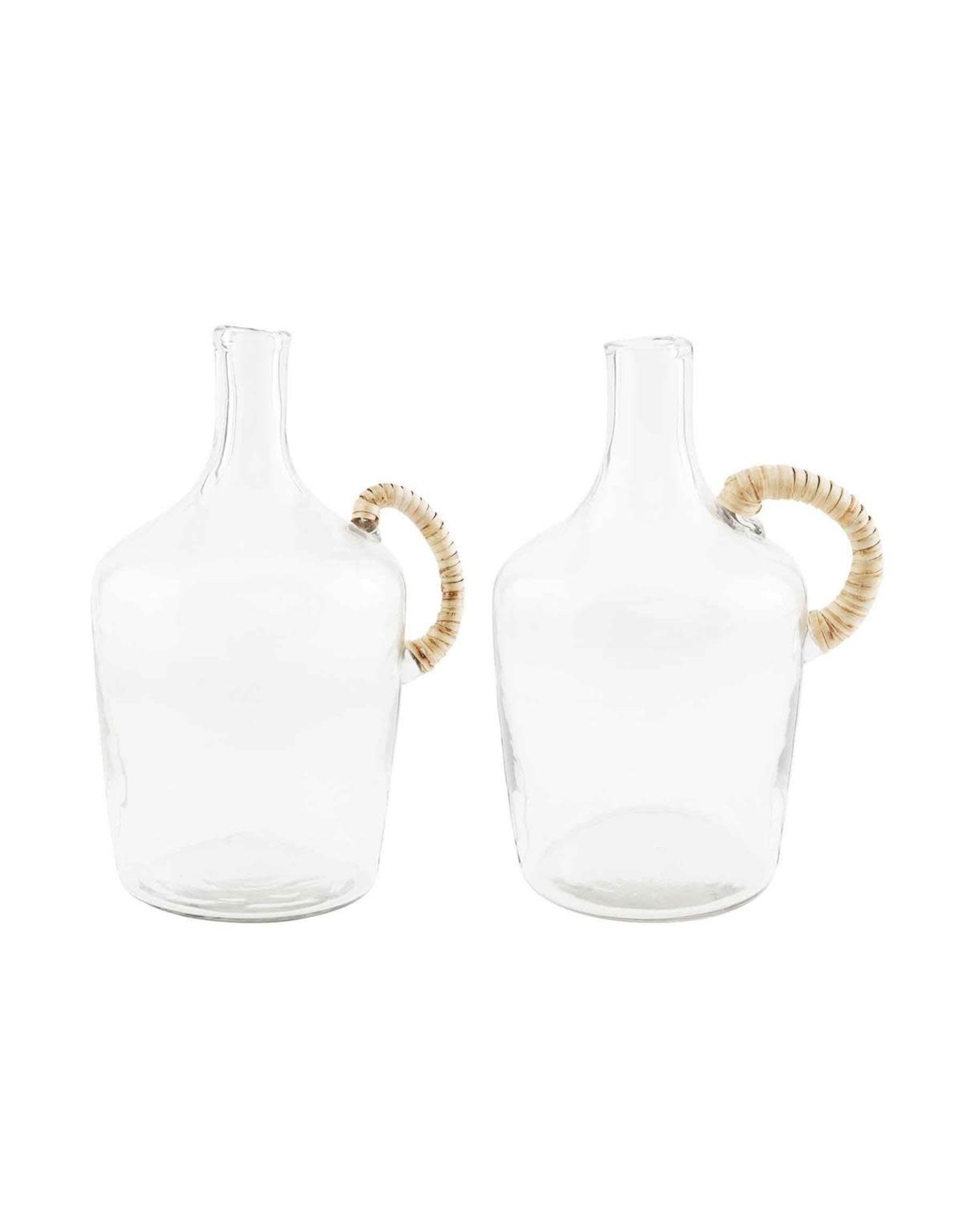 40490001 Glass Jug w/ Wicker Handle