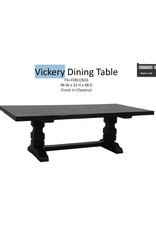 VICKERY DINING TABLE 96W 32H 48D CHESTNUT