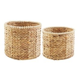 40130130Hyacinth Beaded Basket