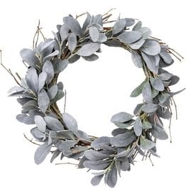 109949 Wreath Lg Lambs Ear