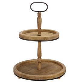 111134 Tray 2 Tier Rnd Light