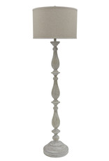 Whitewash Floor Lamp 18" x18" x 61.13"H L235341