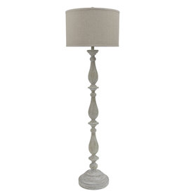 Whitewash Floor Lamp 18" x18" x 61.13"H L235341