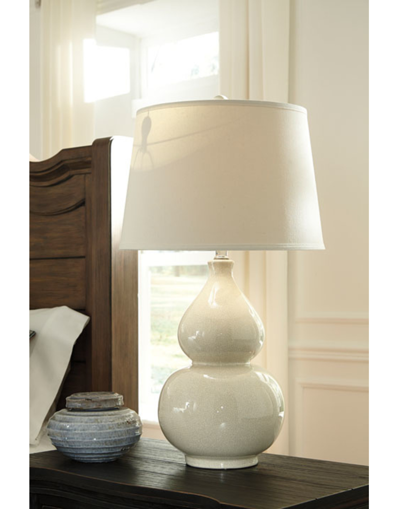 Ceramic Table Lamp Saffi Cream