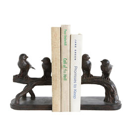 DA7559 5L x 41/4 W Resin Bird on Branch Bookends (SET)