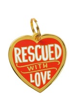 100339 Charm Collar Rescued Love