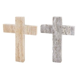 40030167 Travertine Cross