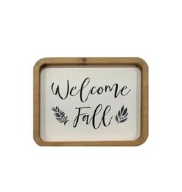 MT3354 Wd Sign  Welcome Fall