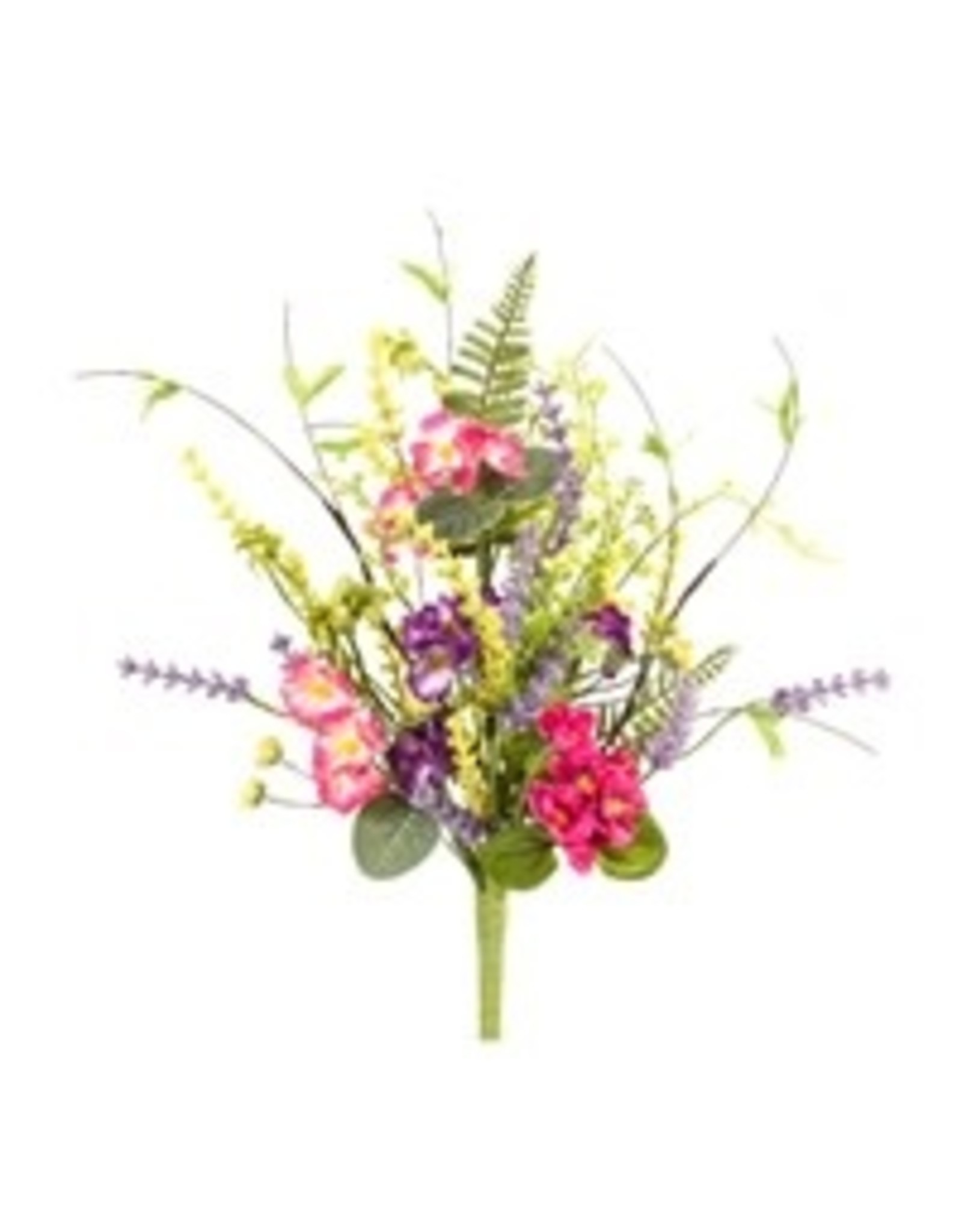 85593 Mixed Floral Bush 21" High