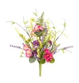 85593 Mixed Floral Bush 21" High