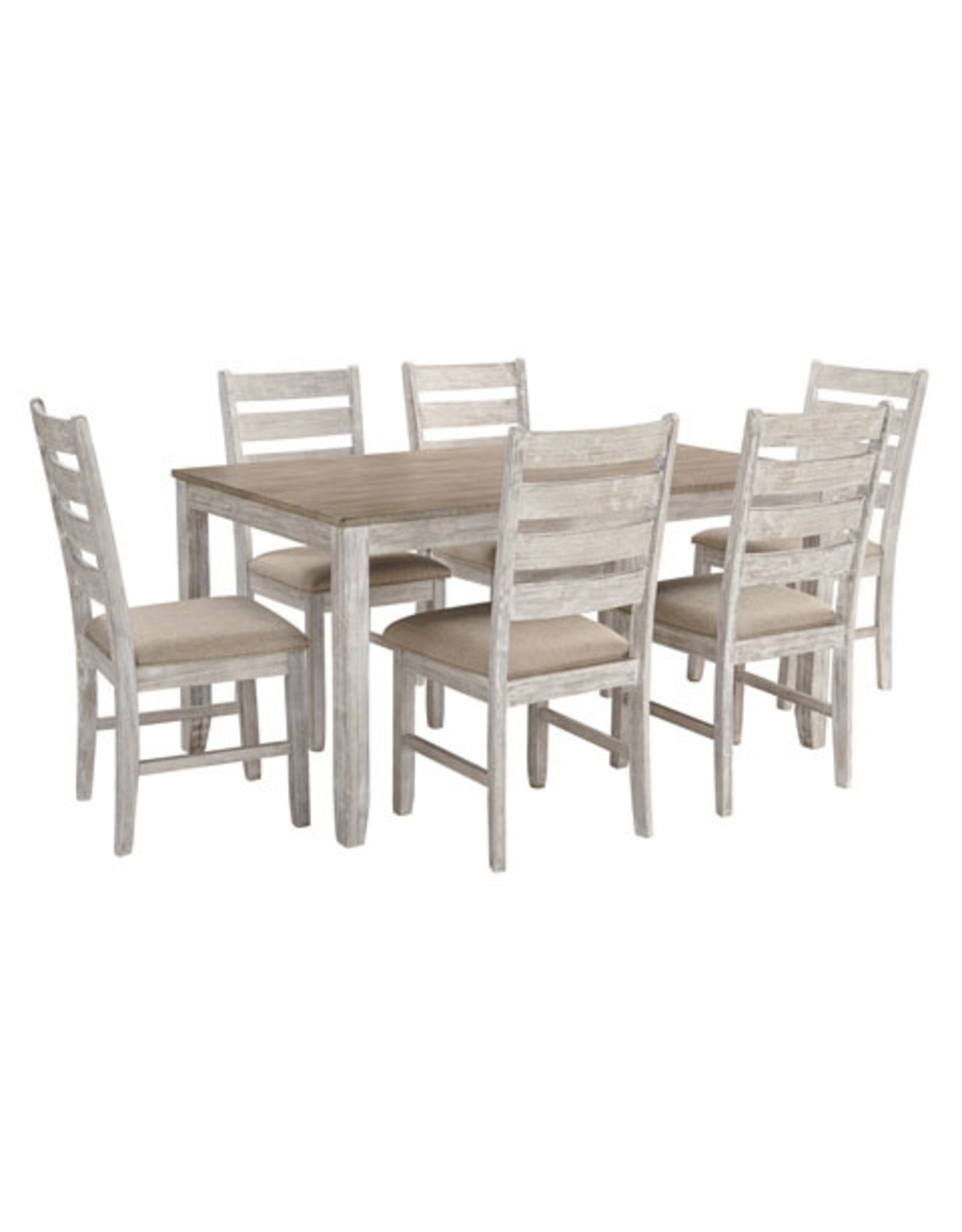 D394-425 Dining Room Table SET/7 TBL:36" W x 60" D x 30" H