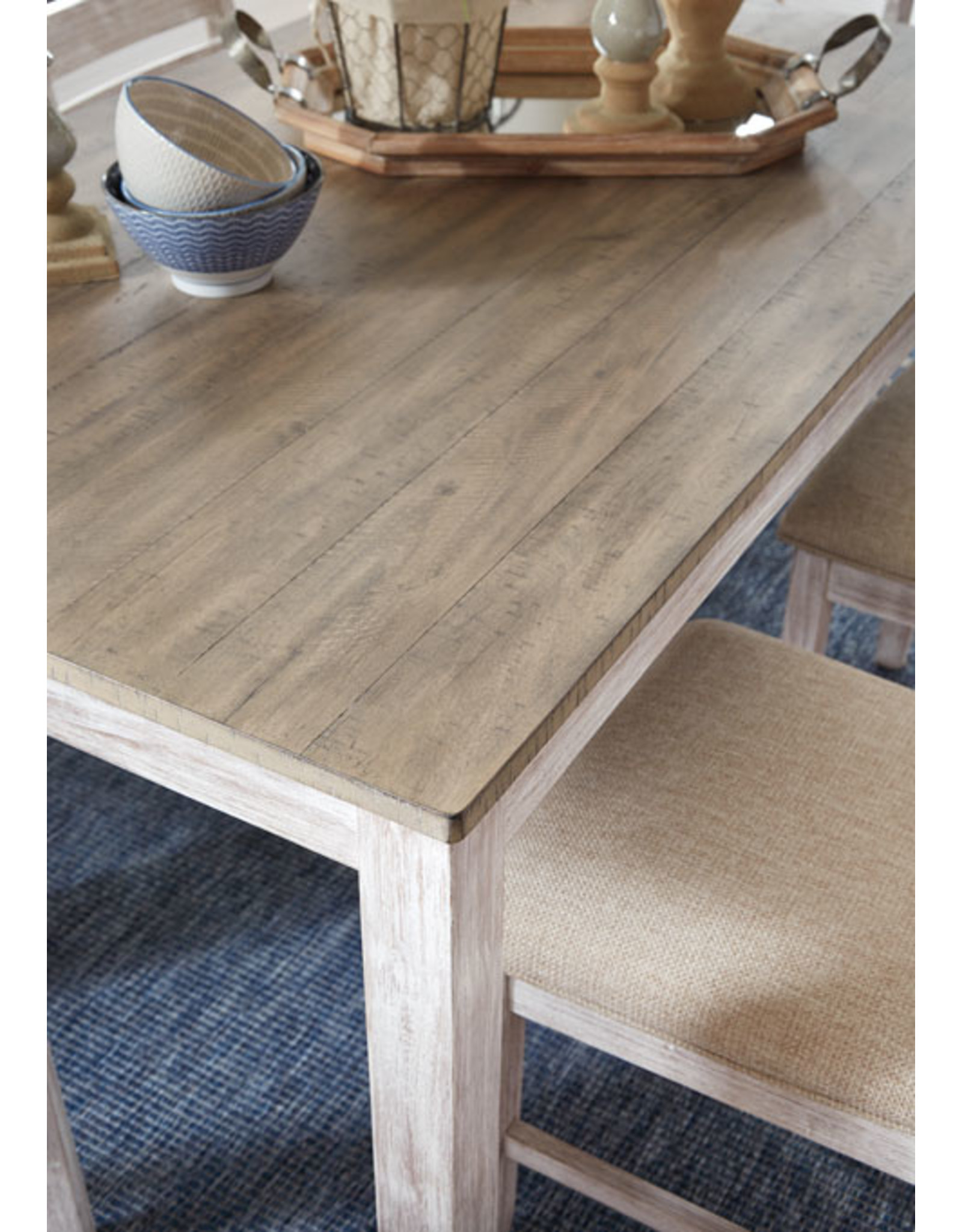 D394-425 Dining Room Table SET/7 TBL:36" W x 60" D x 30" H