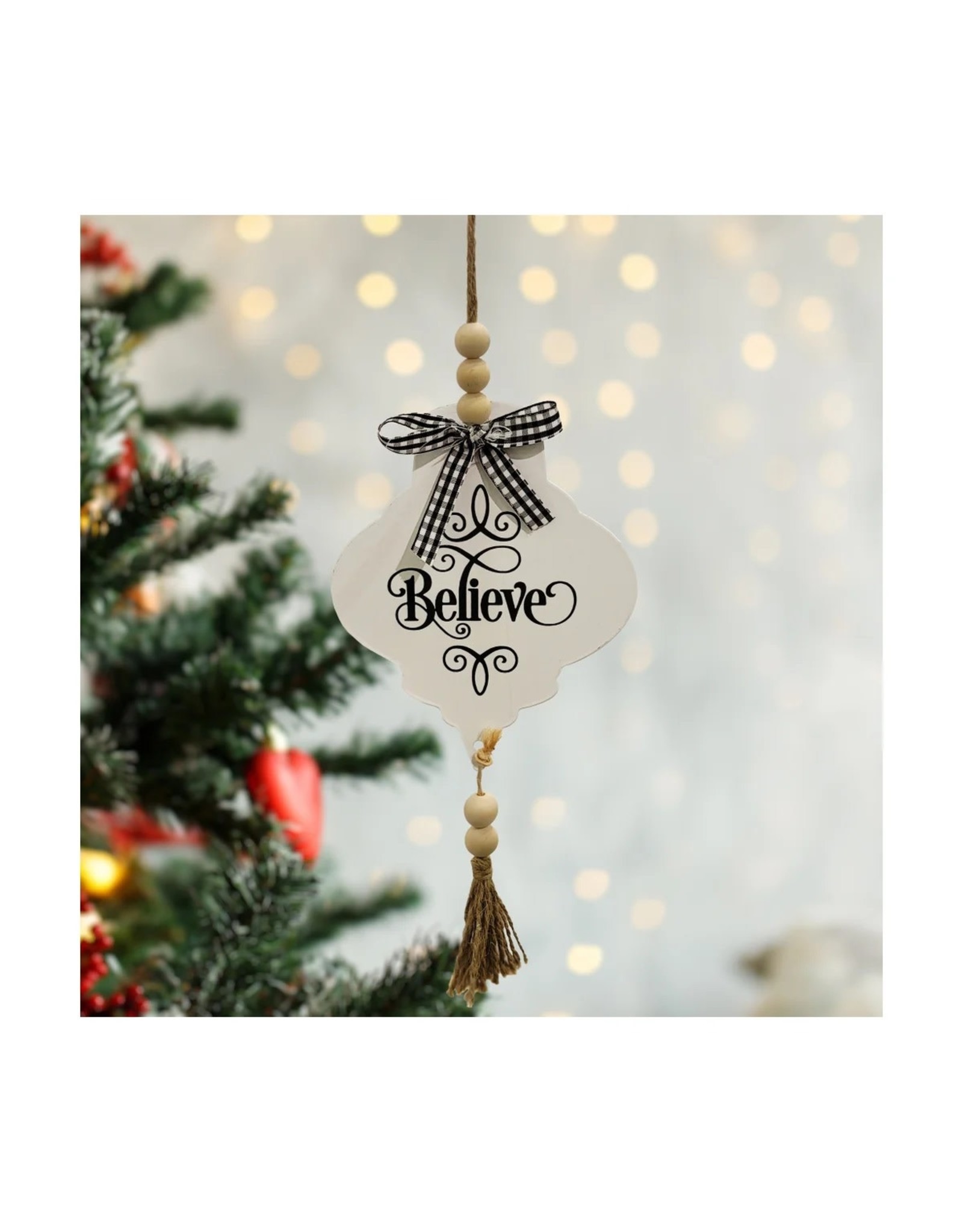 FD1065 Wd Ornament Believe