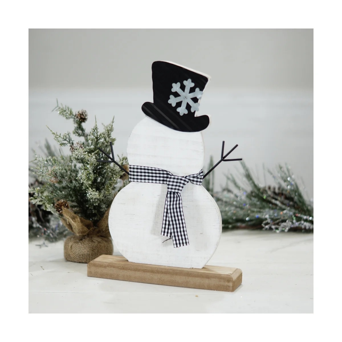 FD1085 Wd Snowman Decor - Phillips Trading