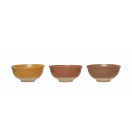 CF3531A 4-3/4" Round x 2-1/4"H Stoneware Bowl, 3 Colors