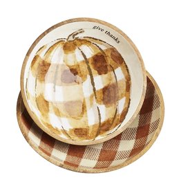 46000225 Mango Enamel  Pumpkin Bowl 2 styles