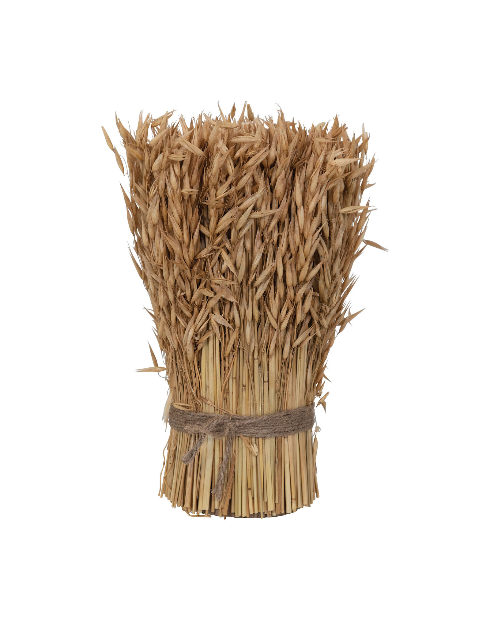 CF3476  Approximately 7"L x 5"W x 11-1/2"H Dried Natural Harvest Grass Standing Bundle