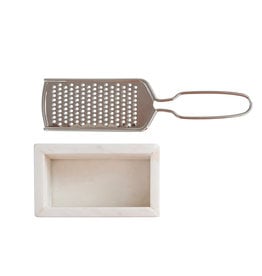 DF5718  Marble and Stainless Steel Grater