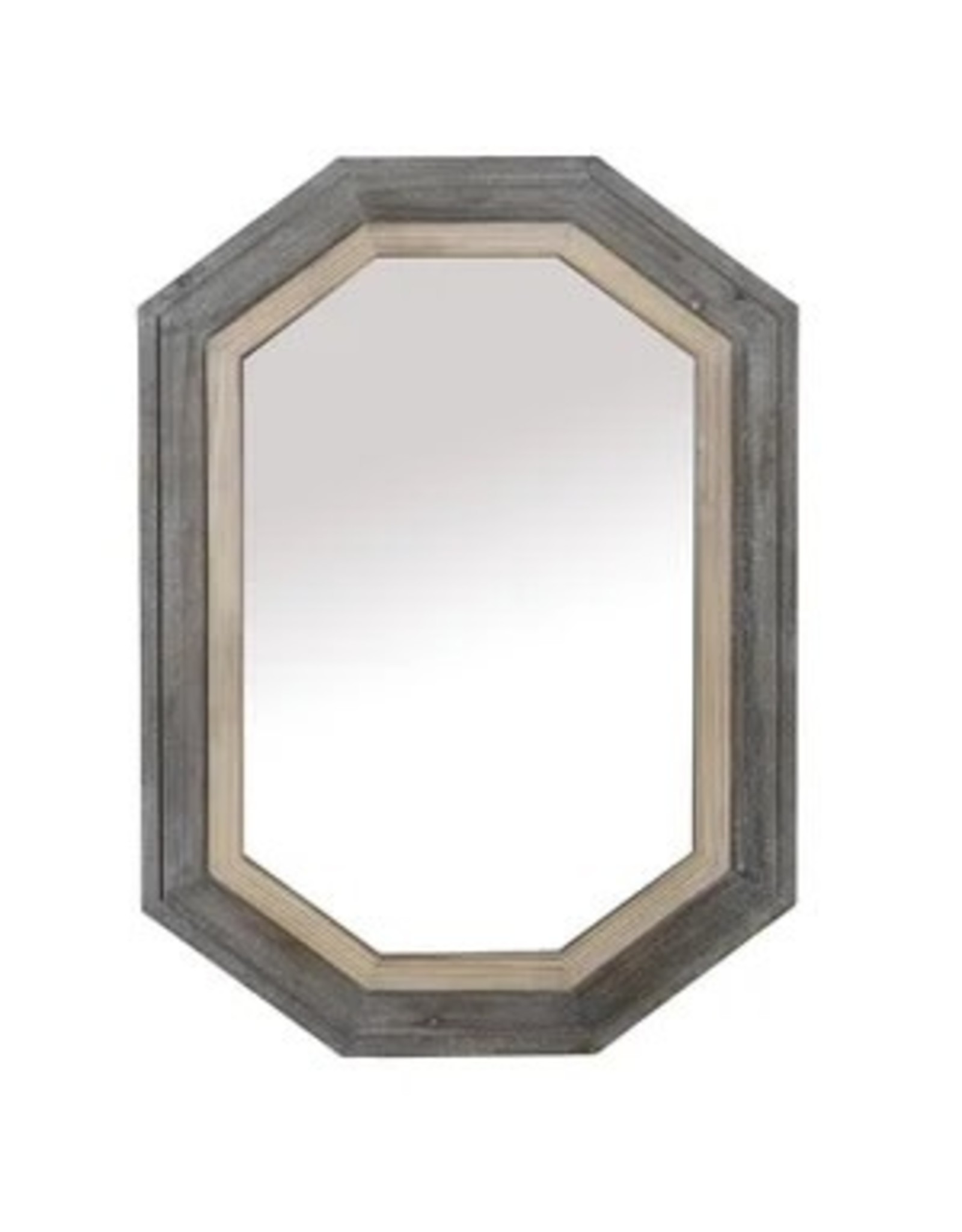 CVTMR1857 Two Tone Wood Wall Mirror 29x2x39.5"