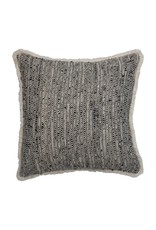 DF5178  SQ Cotton Pillow Blk/Fringe