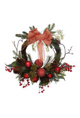 XS1257 Faux Pine and Twig Wreath