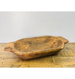 42-229-20-N Large Wood Bowl Natural