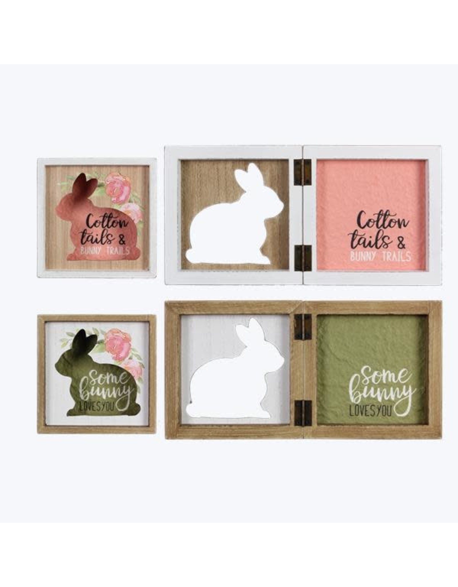 72244 Wd Easter Sing W/ Rabbit Cutout 2 asst