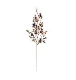 CF3584 30"H Faux Mixed Greens Stem with Berries, Brown