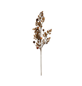 CF3580 30"H Faux Leaf Stem with Pinecones and Rose Hips, Multi Color