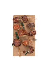 XM9759 72"L Dried Natural Garland with Cinnamon, Orange Slice, Pine Sprigs and Stars