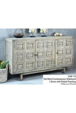CAB173 Old World Sideboard 3Drs 72x18.1x40.1"H