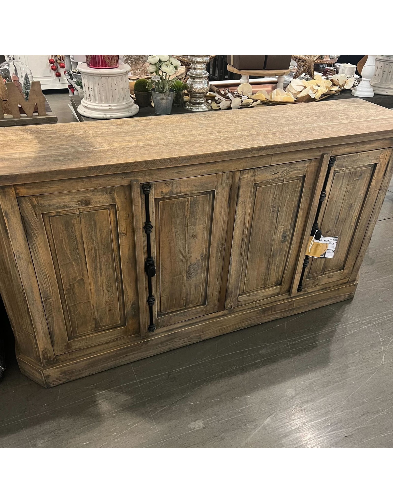 CAB1802 Traditional Farmhouse Sideboard 4 Panel DR 70.1x17.7x36.2