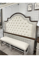 CAM 3268K-TG PARK AVENUE BED - KG OLD GRAY/TOB TOP 	84 x 88 x 76