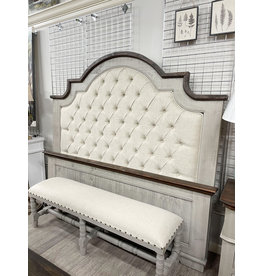 CAM 3268K-TG PARK AVENUE BED - KG OLD GRAY/TOB TOP 	84 x 88 x 76