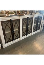 Com 38 6 Dr Glass Front Cabinet 99x18x43