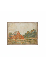 DF6269 Wood Framed Wall Décor with Barn