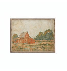 DF6269 Wood Framed Wall Décor with Barn