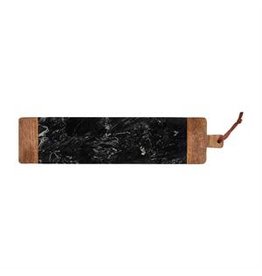 47500271 Long Wood Black Marble Board