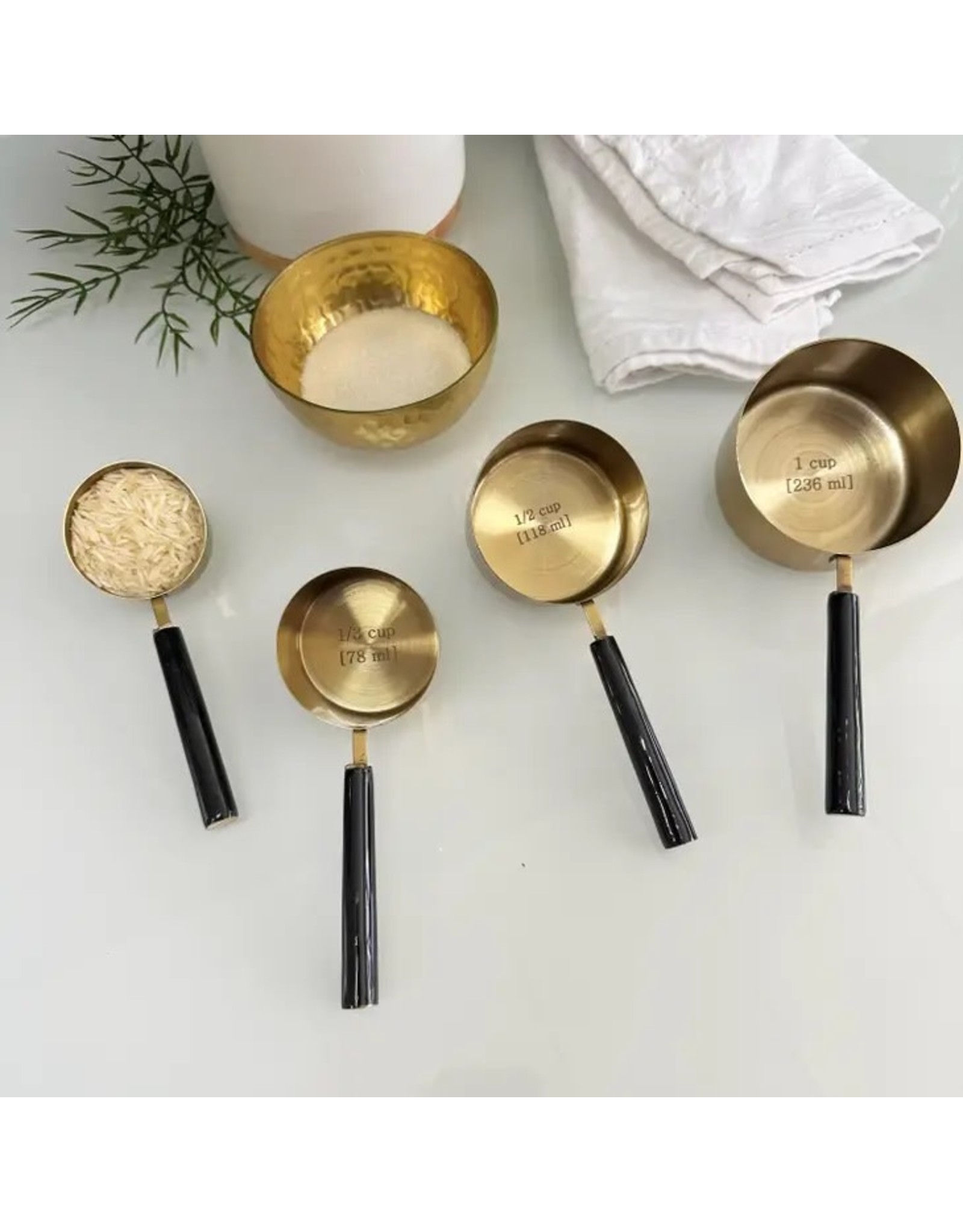 Brass Measuring Cup Set of 3