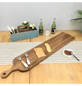 71330 Long Slim Acacia Wood Cutting Board With Handle 39 x 8 x 1