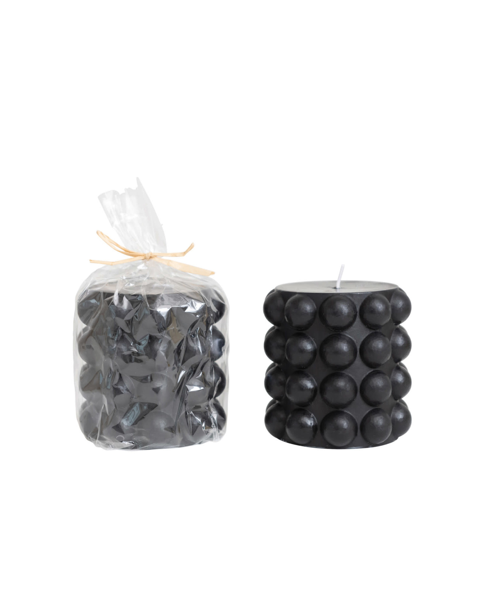 CD2134 Unscented Hobnail Pillar Candle