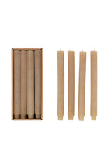 CD2116 Unscented Pleated Taper Candles EACH