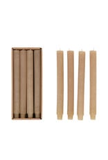 CD2116 Unscented Pleated Taper Candles EACH