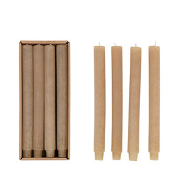 CD2116 Unscented Pleated Taper Candles EACH