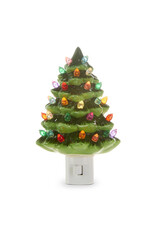 6" Vintage Green Tree Night Light 4319167