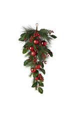 36" Mixed Greenery with Berries and Ornaments F4226018